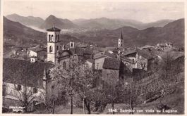 Sonvico TI // 1941 Sonvico con vista di Lugano