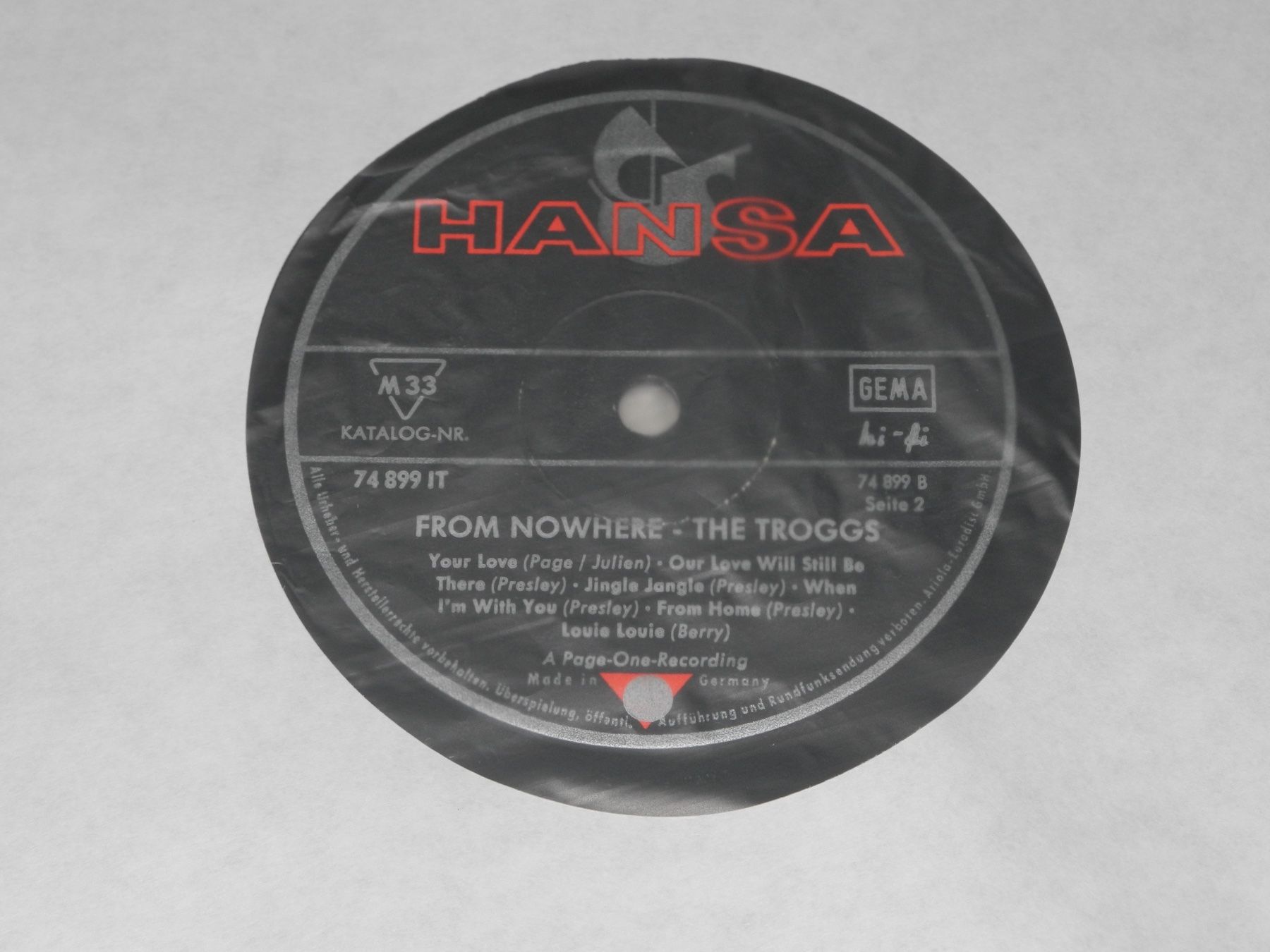 Dischi in vinile: THE TROGGS: FROM NOWHERE - HANSA – Nuovo (secondo la descrizione) da Fahrwangen venduto da Swirl2 2