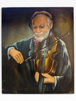 Gunnison - portrait de violoniste à l'huile sur toile
