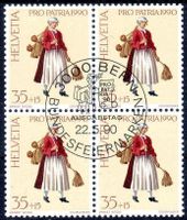 HELVETIA 1990 FLIEGENWEDEL + STÄRKESPRITZER AUSGABETAG -N370