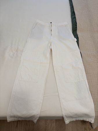 DOCKERS STRAIGHT FIT CARPENTER - Stoffhose - weiss