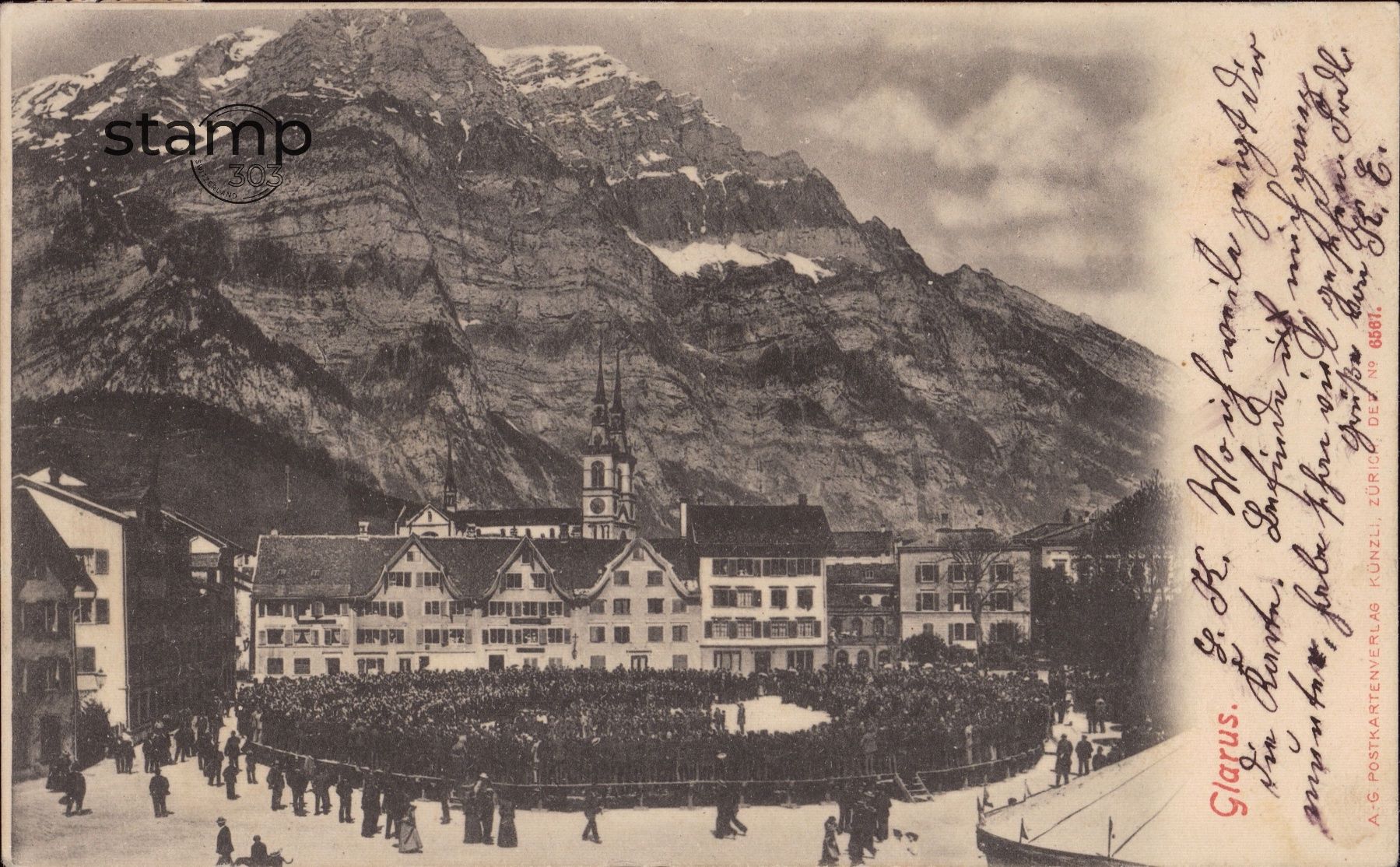 Ansichtskarten: 1901 TOP-AK Glarus _ Landsgemeinde – Gebraucht aus Eggersriet von stamp303