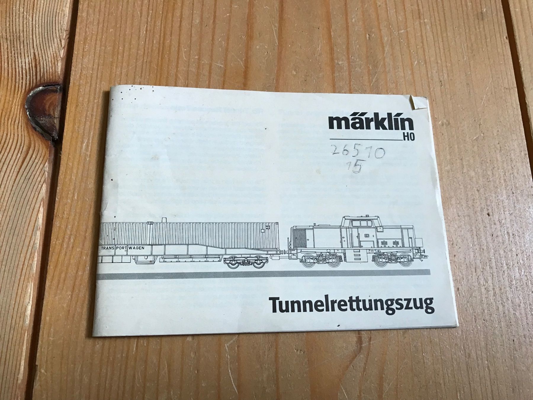 Märklin Modellini di ferrovie: märklin tunnelrettungszug, beschrieb – Usato da Liestal venduto da ozo2005