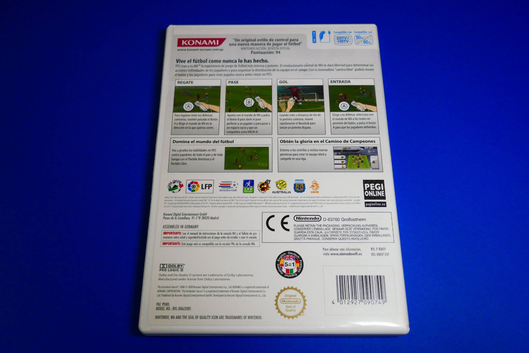 Nintendo Giochi: PES 2008 : Pro Evolution Soccer - Nintendo Wii – Usato da Vuarrens venduto da Espace-Retro 2