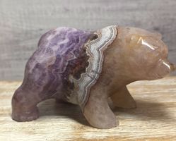 Amethyst-Achat Eisbär 568g
