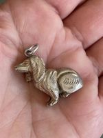 935! S Anhänger pendant charm chien Hund dog spaniel setter