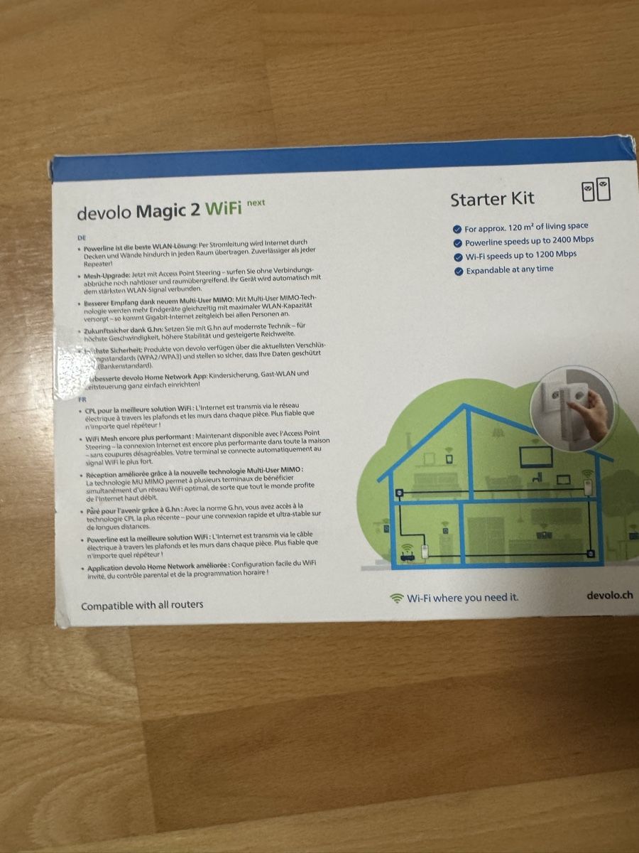 Devolo Modem & Router: Devolo Magic 2 WiFi next Starter Kit  – Usato da Sursee venduto da TeamBully 1