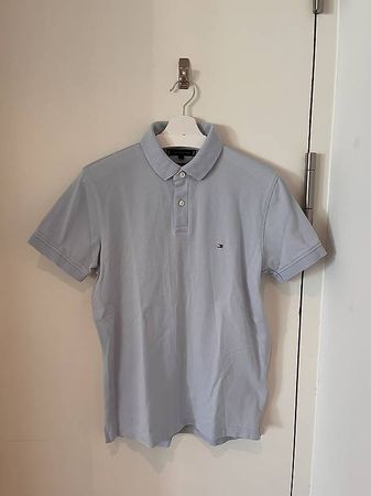 Tommy Hilfiger Regular Fit Poloshirt, M Hellblau
