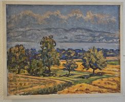 Heini Waser, Gemälde "Sommer am Zürichsee", 1980