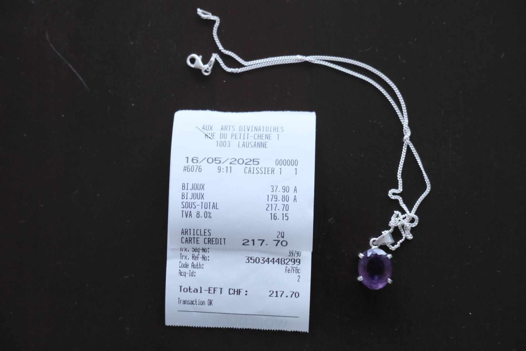 Edelsteine: Amethyst-Anhänger – CHF 100 – Gebraucht aus Glattpark (Opfikon) von Minghao 4