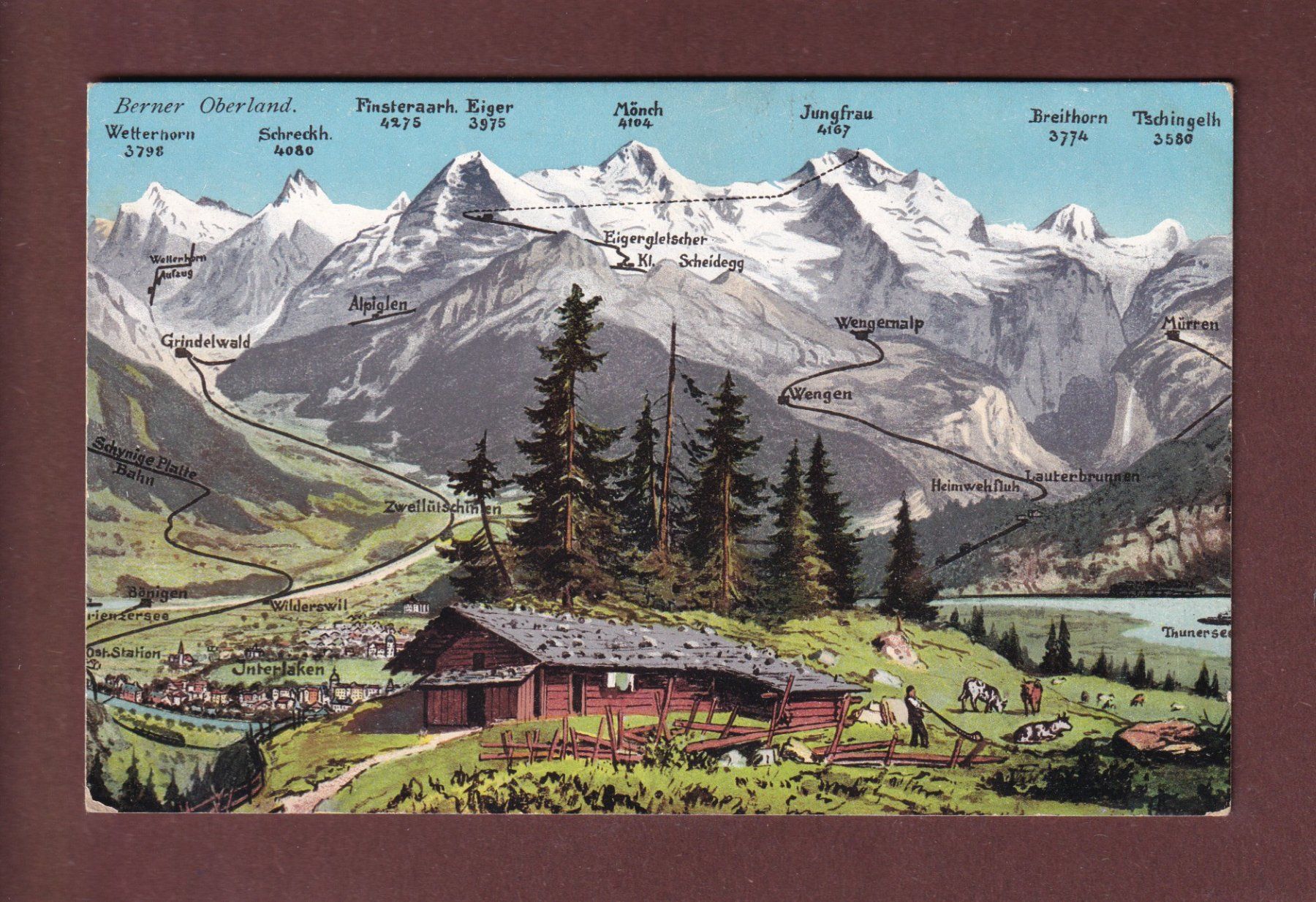 Cartes postales: BERNER OBERLAND – D'occasion à Pully par nicecards-shop