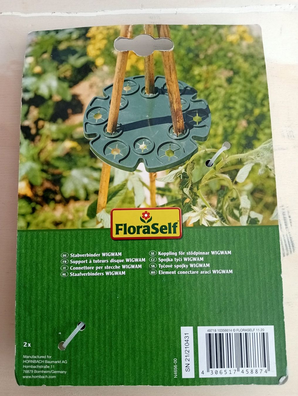 Tutti gli attrezzi: FloraSelf Stabverbinder WIGWAM, Neu, 2 Stück – Nuovo e nell'imballaggio originale da Grüningen venduto da Urtica 1