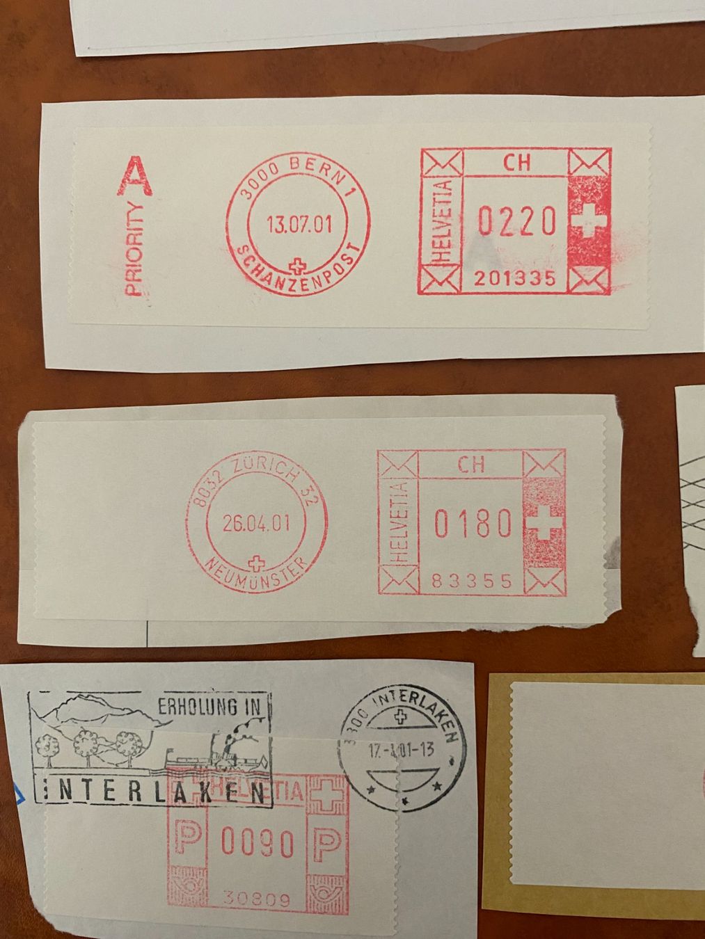 Tutti i francobolli: Automatenmarken – Usato da matten b. interlaken venduto da jfran17 1