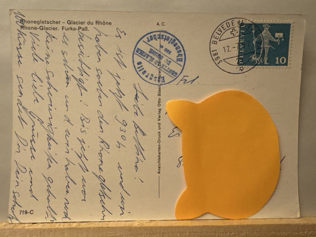 Cartoline postali: AK von Rhonegletscher / Furka Pass – Usato da Rümlang venduto da Kartenpost1 1