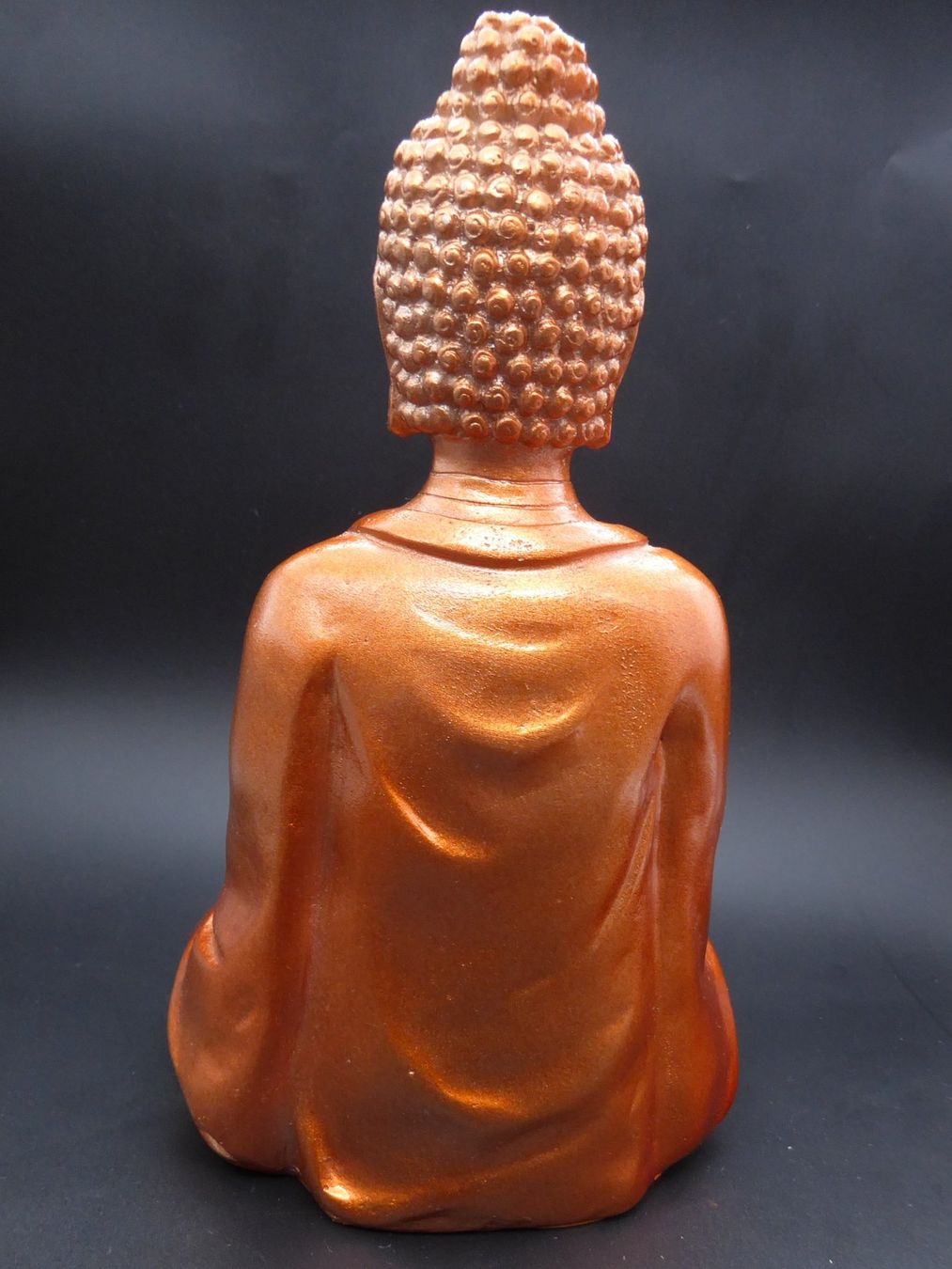 Portacandele: Bronzefarbige Buddha Statue als Teelichthalter ca. 21 cm – Usato da Volketswil venduto da brockipfannenstil 2