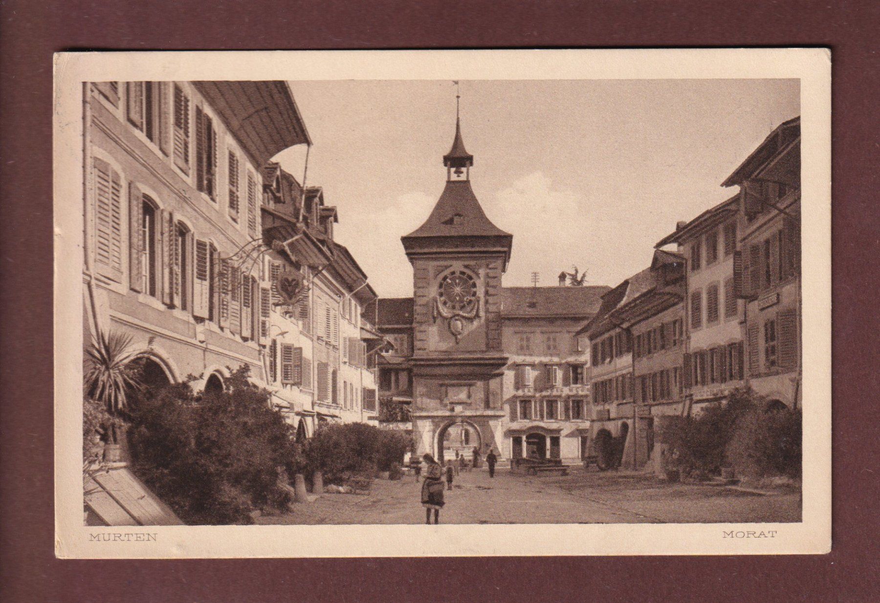 Ansichtskarten: MORAT / MURTEN - 1917 – Gebraucht aus Pully von nicecards-shop