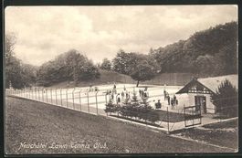 Neuchâtel, Lawn Tennis Club, animée, vers 1925