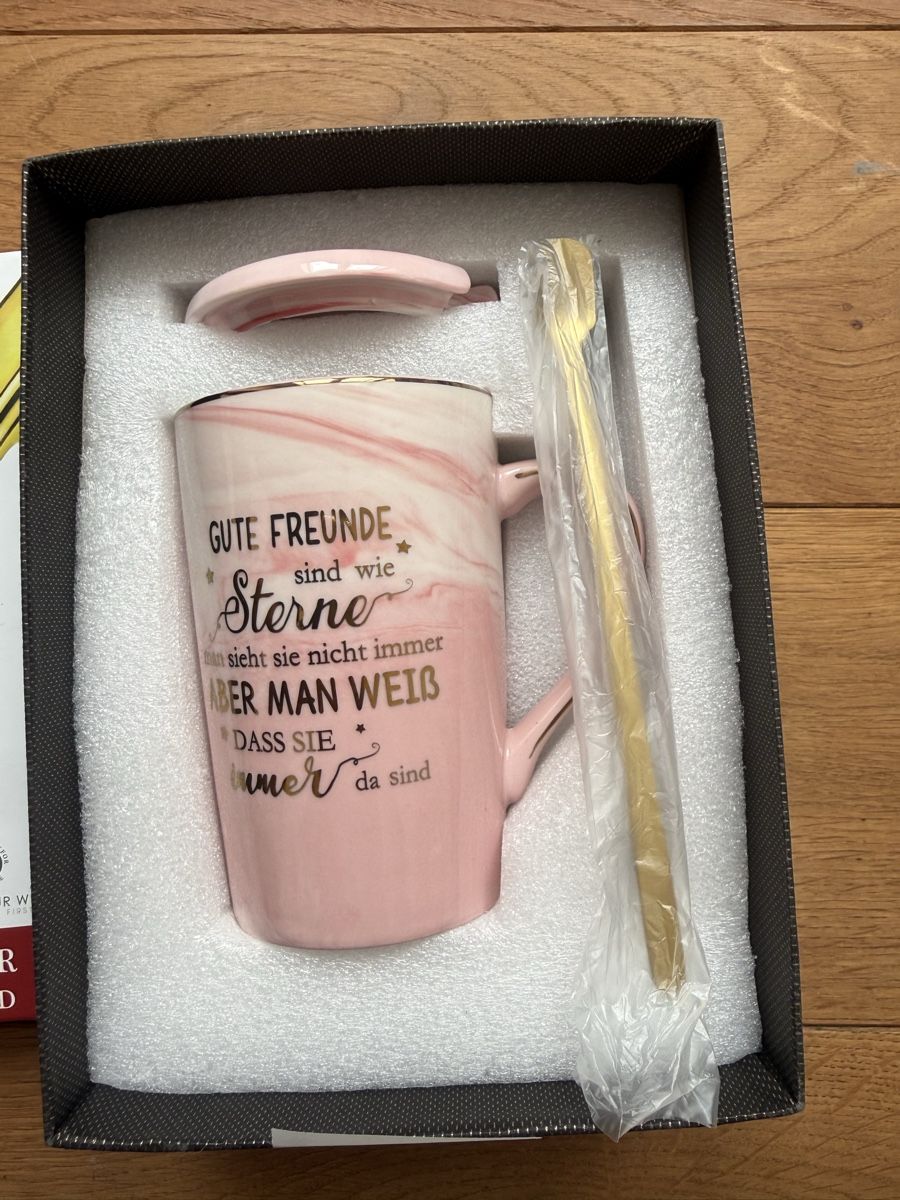 Tazze: GESCHENKSET MIT TASSE UND LÖFFEL – Nuovo e nell'imballaggio originale da Goldach venduto da jil_vnd8