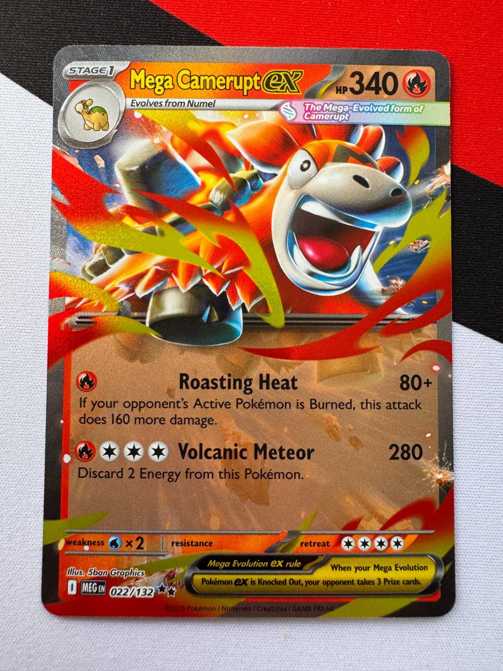Pokémon Carte collezionabili: Pokémon TCG - Mega Camerupt ex (MEG022) Mega Evolution EN – Nuovo (secondo la descrizione) da Oberwil BL venduto da Chelsea26