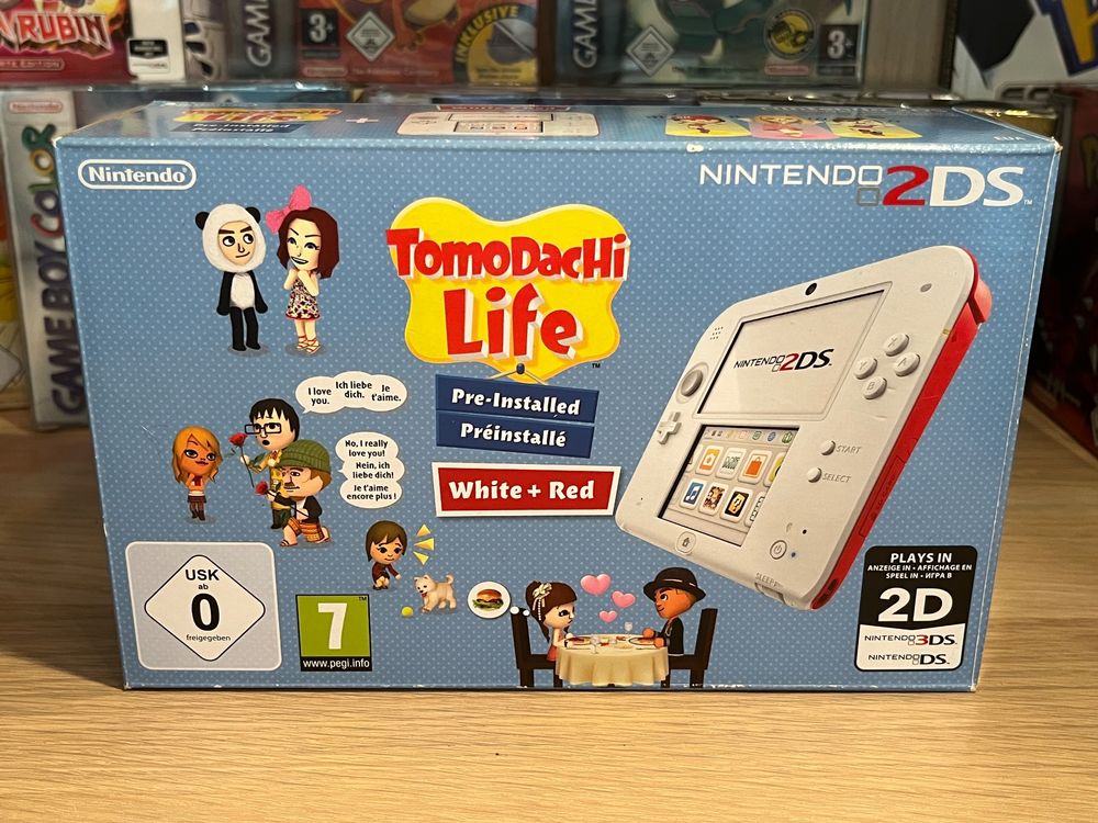 Boîte De Console 2DS Rose – Édition Tomodachi Life – Vide – Collector Réf 154