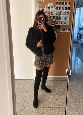 Winterjacke schwarz
