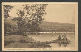 Carte P de 1909 ( Colombier / Le bord du Lac )