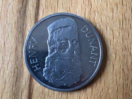 5 Fr Gedenkmünze 1978 Henry Dunant Rotkreuz Gründer