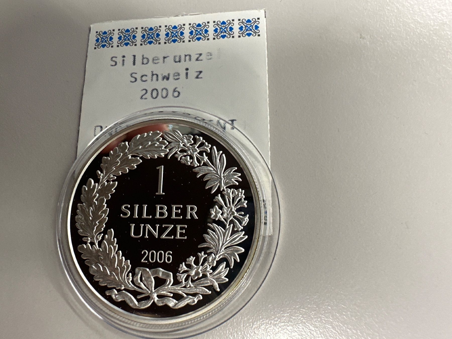 Medaillen: 1 Unze Silber Schweiz 2006 – Neu und originalverpackt aus Herisau von herau