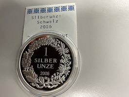 1 Unze Silber Schweiz 2006