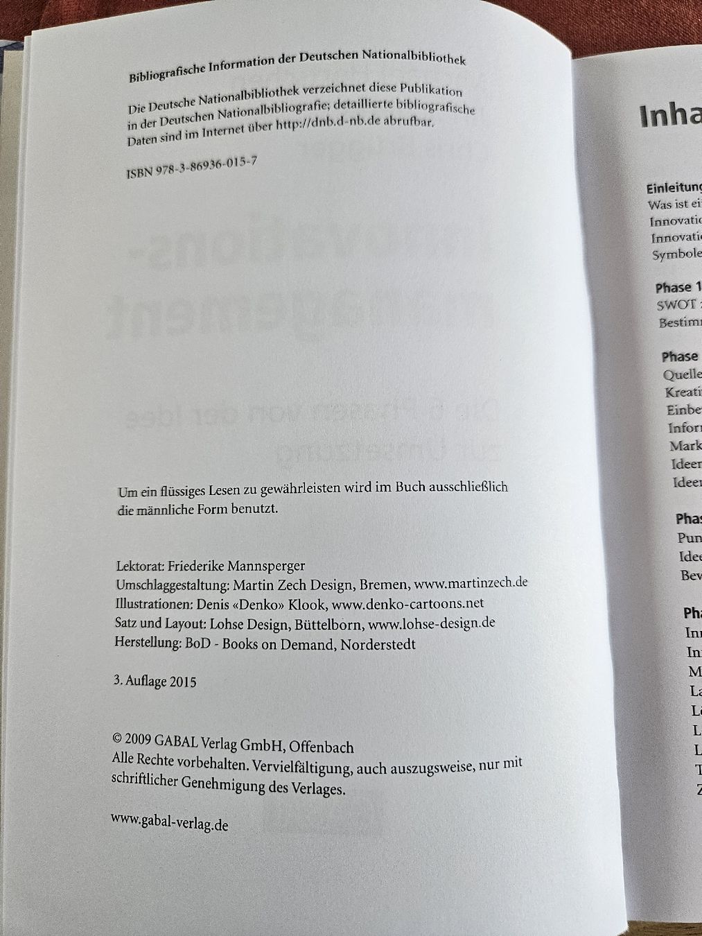 Libri: Innovationsmanagement - Die 6 Phasen - Michael Hartschen – Nuovo (secondo la descrizione) da St. Gallen venduto da Rebiili 2