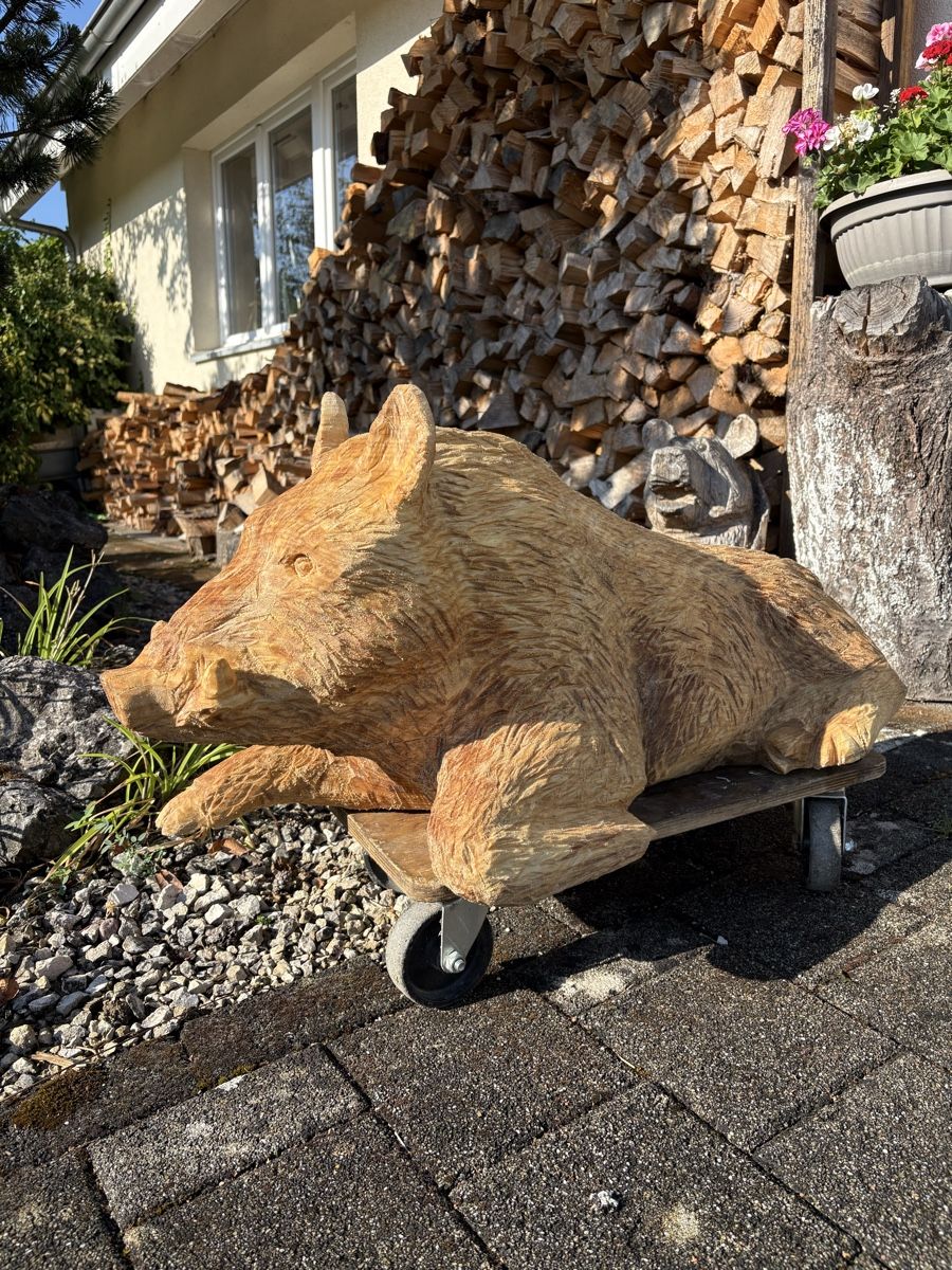 Figurines: Holzskulptur Wildschwein  – Neuf (Voir description) à Stüsslingen par Aecherli