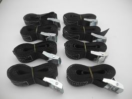 200 Stk.Spanngurt/Spannset 250 Kg x 2 M, black