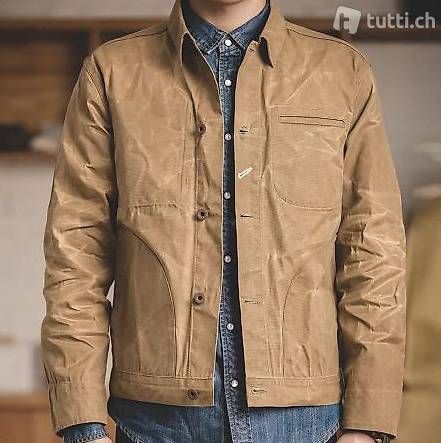 Robuste Wachsjacke, Workwear, Grösse M, Vintage Style, neu