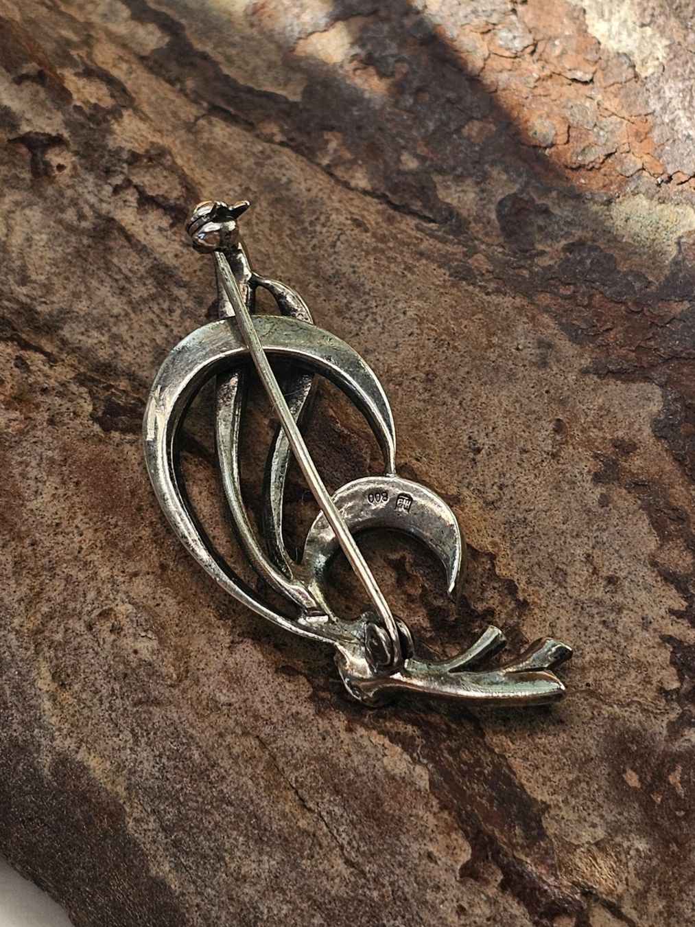 Broschen & Nadeln: Brosche in Silber mit Markasit Steinen – Gebraucht aus Zürich von MaisonBelleCachet 3