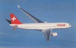 SWISSAIR A-320 Postkarte  ✈  HB-IJA