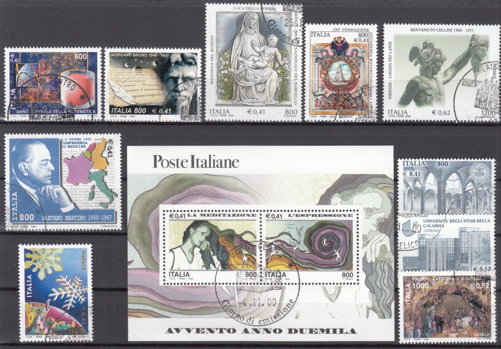Tous les timbres: Italien 2000 mit ET – D'occasion à Bürglen TG par StampGraf 6