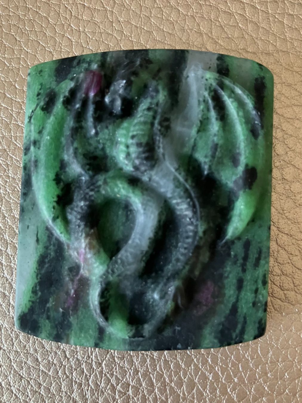 Statuette: Zoisit Amulett Drache Figur Edelstein Amulette Dragon – Nuovo (secondo la descrizione) da Prilly venduto da ilyria73 1