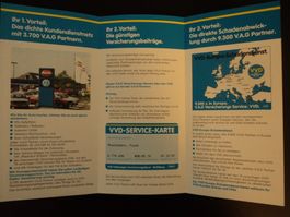 Prospekt VW Volkswagen V.A.G. Versicherung 1990