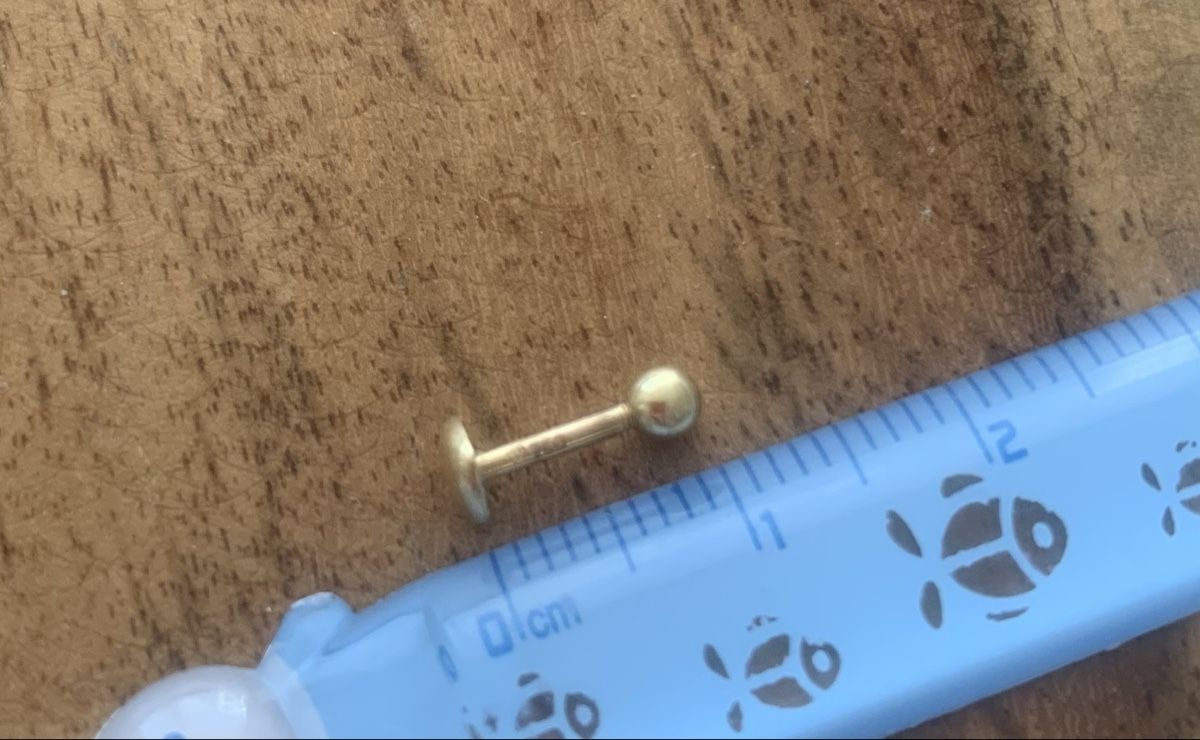 Piercingschmuck: 18 Karat Gold Piercing Herz – Gebraucht aus Zürich von MK124 1