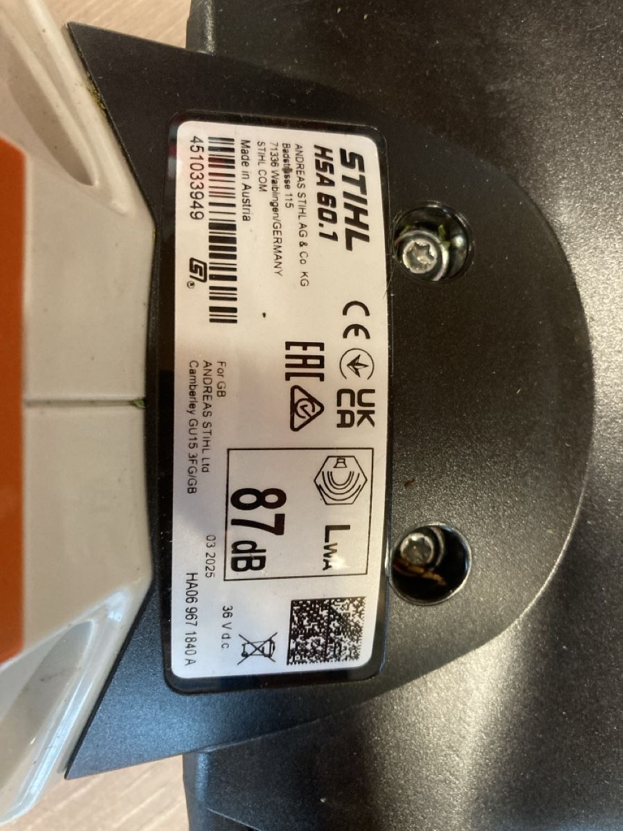 Stihl Toutes les machines: Stihl HSA 60 – D'occasion à Grabs par lomag 1