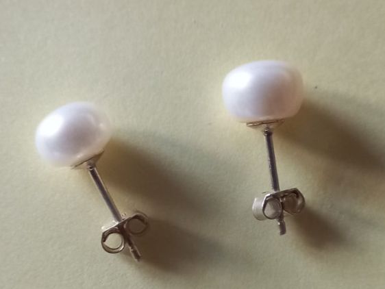 Orecchini pendenti & Orecchini a lobo: Perlen Ohrstecker Silber 925 – Nuovo e nell'imballaggio originale da Winistorf venduto da acreativ2 2