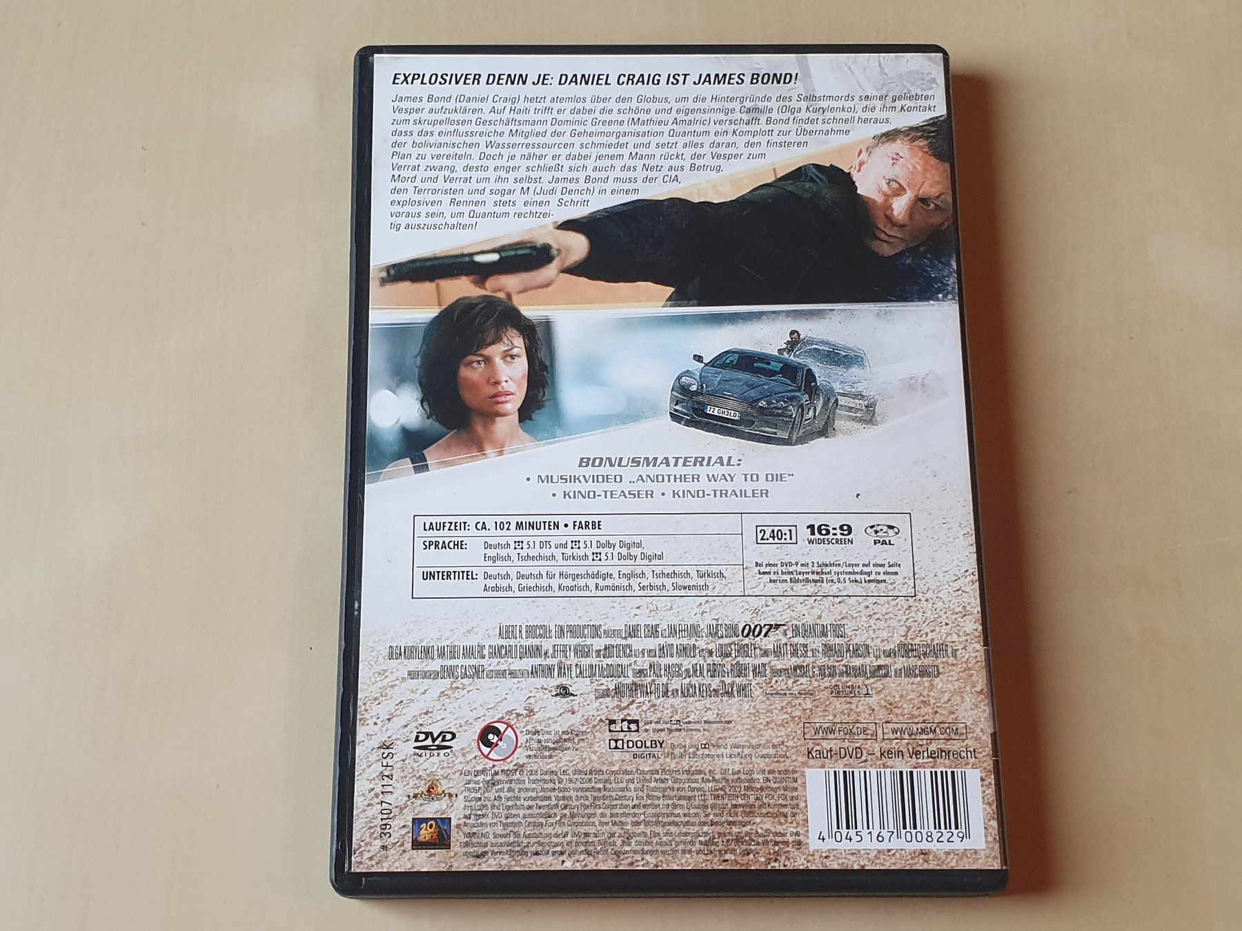 Alle DVDs: 007 Ein Quantum Trost – Gebraucht aus Stansstad von collectorsshop 1