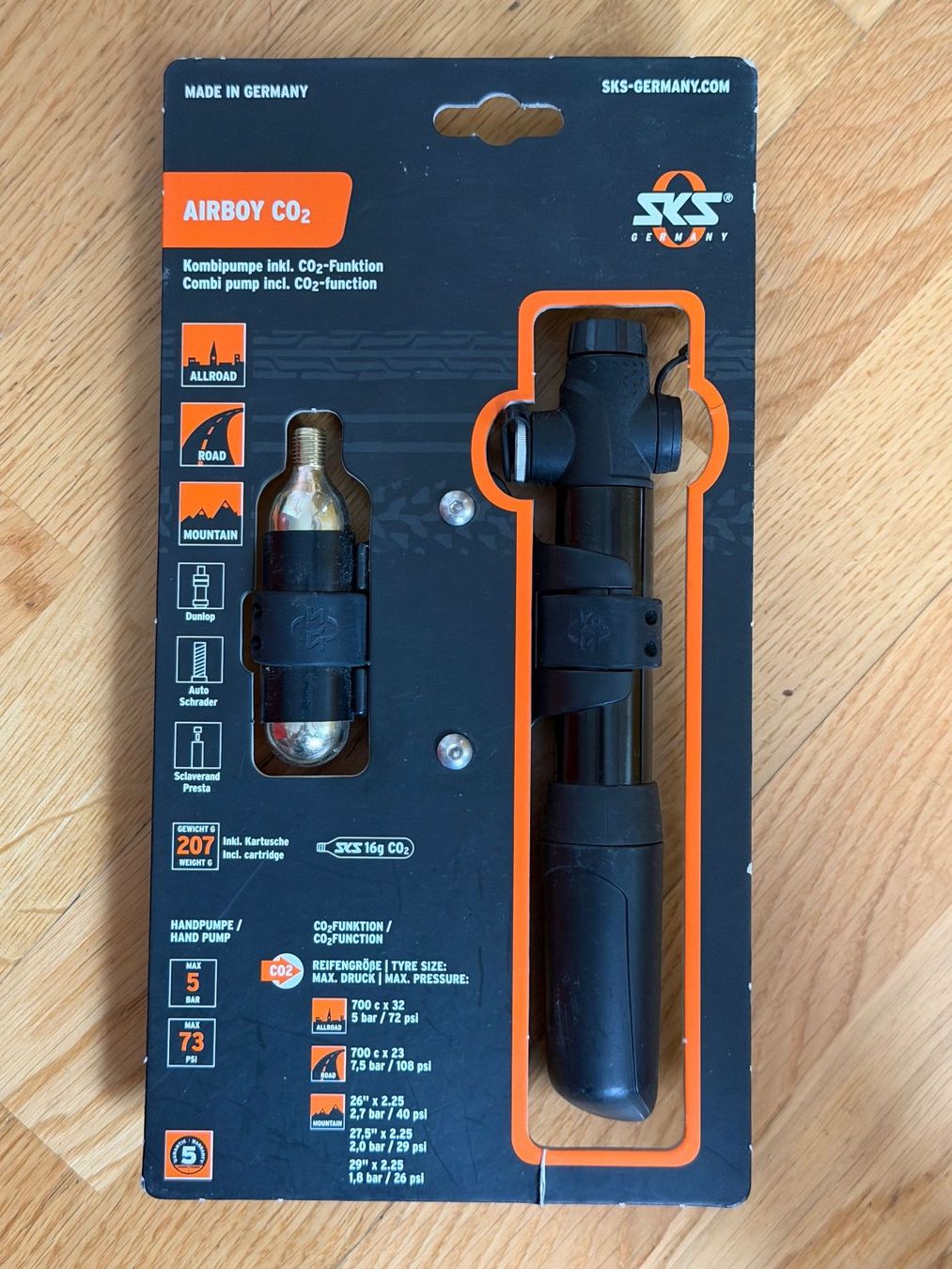 Sks Pumpen: SKS CO2 Velopumpe "Airboy" – Neu und originalverpackt aus Schenkon von Elmi13