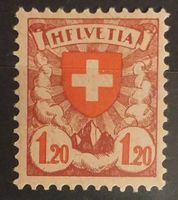 MA130) 164.Pf. Abart HFLVETIA mit Falz Kt. 30.-