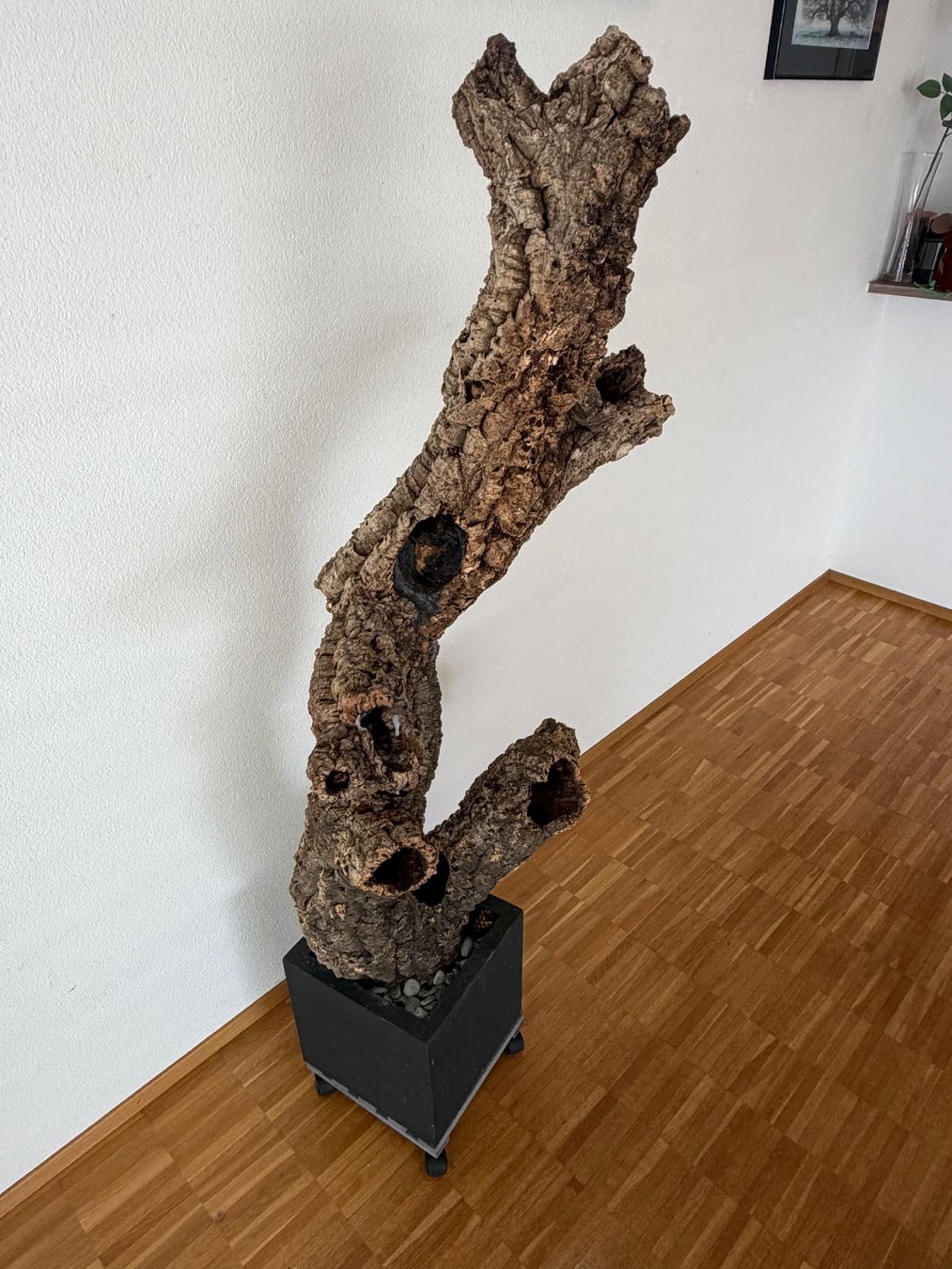 Toutes les décorations: Dekorations Baum aus Korkholz mit Topf – D'occasion à Kestenholz par Oliiiii 1