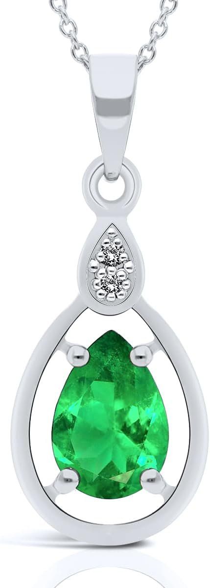 Catenine: Smaragd Diamant Halskette – Nuovo e nell'imballaggio originale da Hemmental venduto da Goldwelt