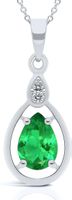 Smaragd Diamant Halskette