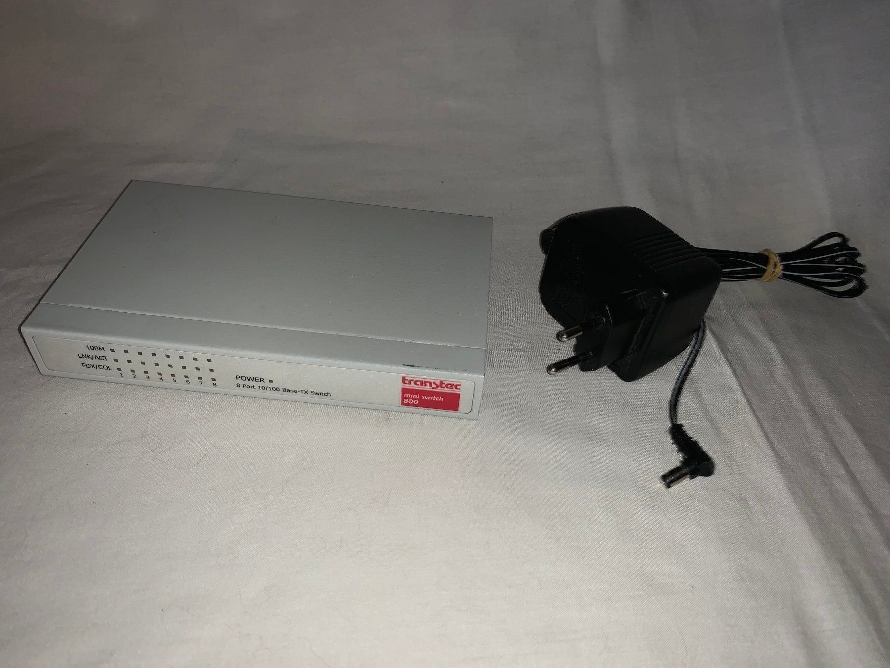 Hub & Switch: Transtec mini switch 800 / 8-Port 10/100 Base-TX-Switch – Usato da Langwiesen venduto da Restposten-24 4