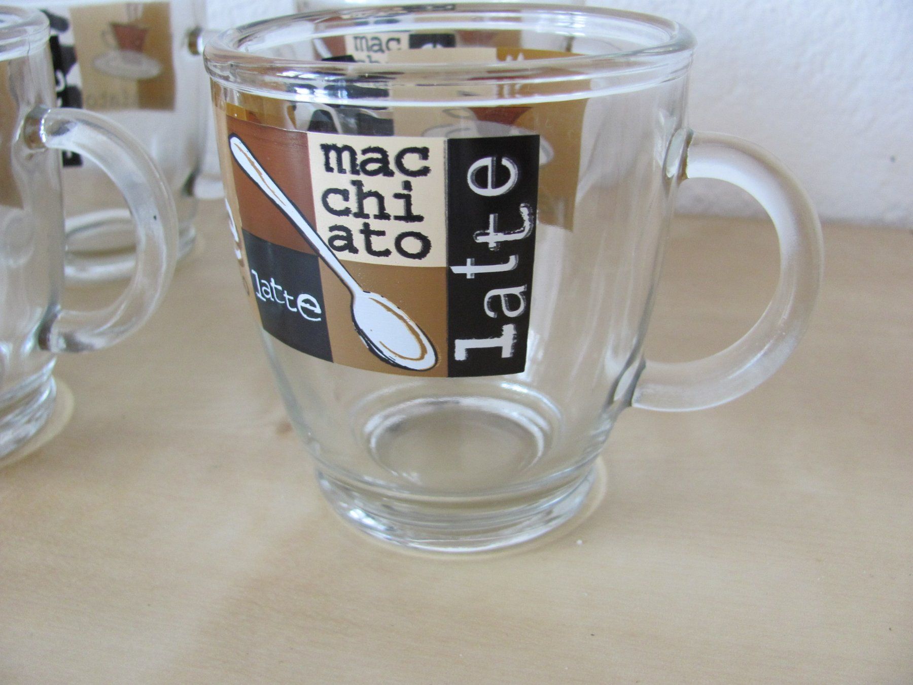 Bicchieri: 6er Set Macchiato/Latte Gläser, Kaffeegläser, – Usato da Gümligen venduto da Fantapanda 1