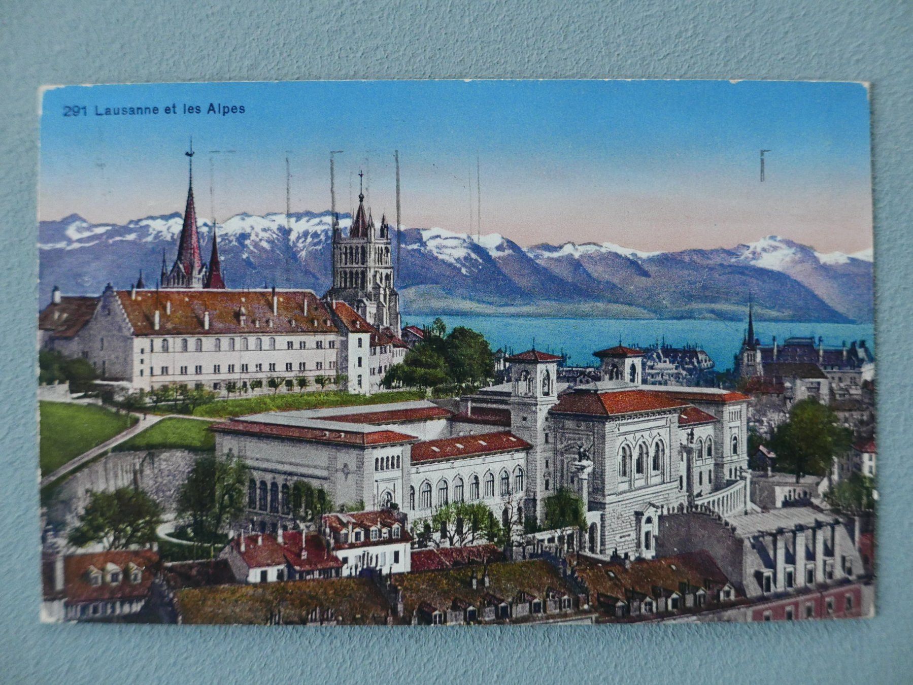 Cartoline postali: 3 ANTIKE ANSICHTSKARTEN LAUSANNE 1928 – Usato da Balgach venduto da Zwischenraum 3